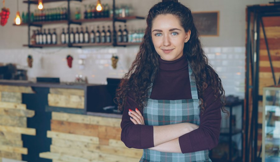 Small business owner in her shop